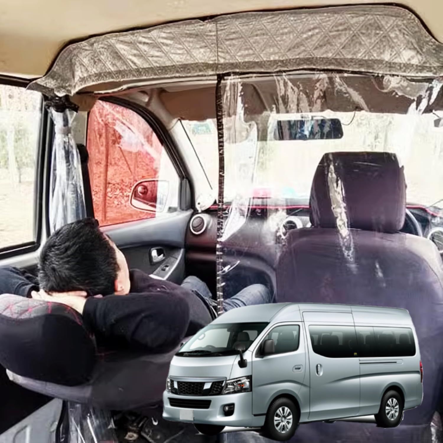 Amazon.co.jp: Persevere 車内 間仕切りカーテン NV350 キャラバン